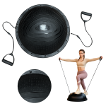 Media Pelota Tipo Bosu 58 Cm con Líneas para Entrenamiento