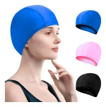 Gorro de Piscina Elástico y Suave de Tela para Adultos y Niños - Imagen 4