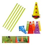 Set 10 Conos Con Orificios 23cm + 5 Bastones De 100cm - Imagen 3