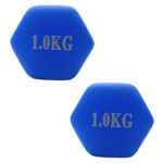 Par Mancuernas Hexagonales Neopreno 1kg total 2 Kg - Imagen 6