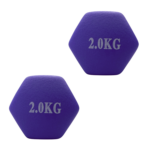 Par de Mancuernas de Neopreno 2kg c/u Total 4kg - Imagen 7