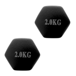 Par de Mancuernas de Neopreno 2kg c/u Total 4kg - Imagen 5