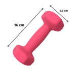 Par de Mancuernas hexagonales de neopreno 1.5kg c/u Total 3kg - Imagen 2