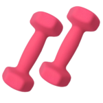 Par de Mancuernas hexagonales de neopreno 2kg c/u Total 4kg - Imagen 3