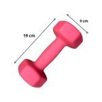 Par de Mancuernas hexagonales de neopreno 3kg c/u Total 6kg - Imagen 2