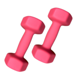 Par de Mancuernas hexagonales de neopreno 4kg c/u Total 8kg - Imagen 3