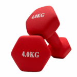 Par de Mancuernas hexagonales de neopreno 4kg c/u Total 8kg - Imagen 3