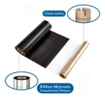 Cinta de carbón de Transferencia Térmica 110x70mm Negra - Imagen 3