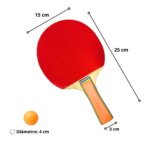 Set de Ping Pong con 2 Paletas, Pelotas y Estuche - Imagen 3