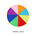 Paracaídas Didáctico para Juegos y Coordinación 2 m - Imagen 2