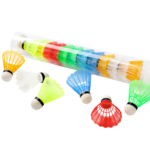 Set 12 Plumas De Badminton Plumilla Volantes Plumilla Nylon - Imagen 3