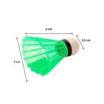 Set 12 Plumas De Badminton Plumilla Volantes Plumilla Nylon - Imagen 2