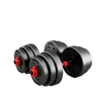 Set de mancuerna hexagonal de 15 kg + 5 bandas elásticas + cuerda inalámbrica - Imagen 2