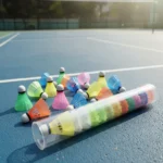 Set 12 Plumas De Badminton Plumilla Volantes Plumilla Nylon - Imagen 3