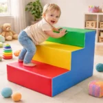 Escalera 3 Niveles Psicomotricidad De Espuma Niños 60x60cm - Imagen 2