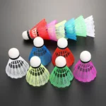 Set 12 Plumas De Badminton Plumilla Volantes Plumilla Nylon