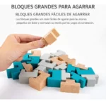 Bloques De Construcción Madera 3d Encajables 24 Piezas - Imagen 2