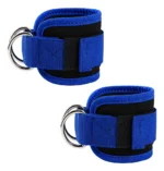 Par Correa Tobillera Ajustable Para Polea Bandas Con Argolla - Imagen 2