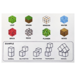 Set bloques magnéticos de construcción estilo Minecraft (75 piezas) - Imagen 6