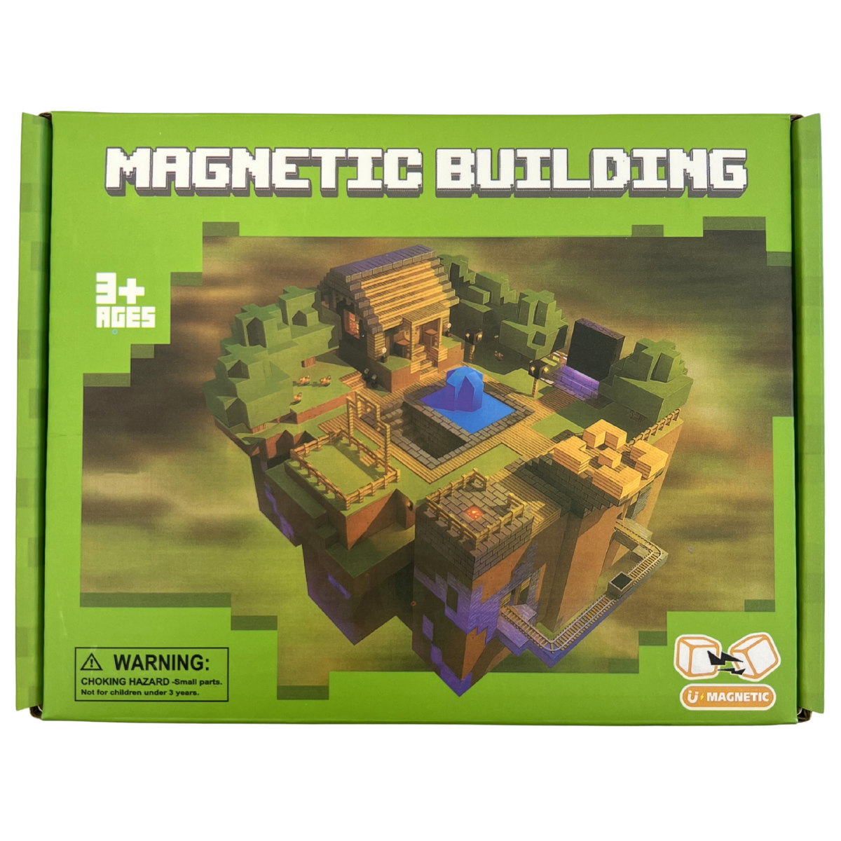 Set bloques magnéticos de construcción estilo Minecraft (100 piezas ...