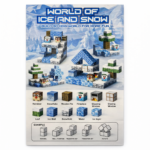 Set bloques magnéticos de invierno estilo Minecraft (76 piezas)