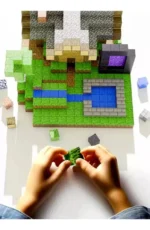 Juego bloques magnéticos estilo Minecfrat (48 piezas) - Imagen 2