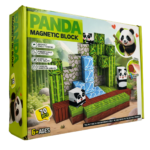 Juego bloques magnéticos con diseño de panda estilo Minecraft (70 piezas)