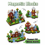 Juego bloques magnéticos estilo Minecraft (150 piezas) - Imagen 6