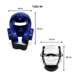Casco de Taekwondo con Máscara Transparente Talla M - Imagen 2
