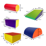 Set de 5 Bloques Psicomotriz De Espuma Para Trepar Y Gatear - Imagen 2