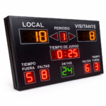 Marcador Electrónico Deportivo LED Multifuncional para Muro
