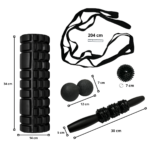 Kit 5 Masajeador Muscular: Foam Roller, Rodillo, Pelotas y Banda - Imagen 2
