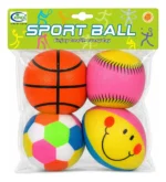Pelotas Antiestrés de Espuma Para Estimulación Sensorial (Pack 4 Unidades)