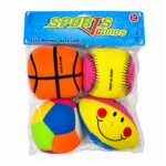 Pelotas Antiestrés de Espuma Para Estimulación Sensorial (Pack 4 Unidades)