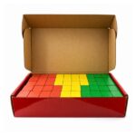 Set 100 Bloques Construcción De Madera Montessori - Imagen 5