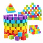 Set 100 Bloques Construcción De Madera Montessori