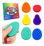 Juguetes Sensoriales Antiestrés de Silicona (Set 6 Unidades) 