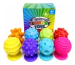 Set 8 Pelotas Sensoriales Texturizadas Antiestrés Para Estimulación 