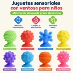 Set 8 Pelotas Sensoriales Texturizadas Antiestrés Para Estimulación  - Imagen 2