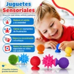 Set 8 Pelotas Sensoriales Texturizadas Antiestrés Para Estimulación  - Imagen 4