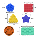 Set 6 Juguetes Sensoriales de Silicona Montessori para Estimulación y Relajación - Imagen 3