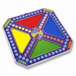 Juego De Mesa Ludo Con Ruleta Para 4 Jugadores