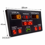 Marcador Electrónico Deportivo LED Multifuncional para Muro - Imagen 3