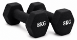 Par Mancuernas Hexagonales Neopreno 8 Kg Antideslizantes - Imagen 4