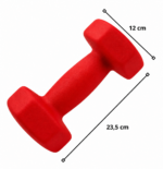 Par Mancuernas Hexagonales Neopreno 8 Kg Antideslizantes - Imagen 2