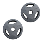 Par Discos Olímpicos PVC con Agarre 5 Kg para Entrenamiento (Total 10kg) - Imagen 3