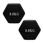 Par Mancuernas Hexagonales Neopreno 8 Kg Antideslizantes - Imagen 5