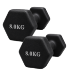 Par Mancuernas Hexagonales Neopreno 8 Kg Antideslizantes - Imagen 4