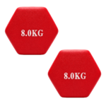 Par Mancuernas Hexagonales Neopreno 8 Kg Antideslizantes - Imagen 6