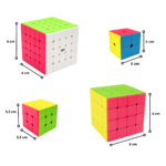 Set 4 Cubos Rubik Speed Cube 2x2 3x3 4x4 y 5x5 - Imagen 2
